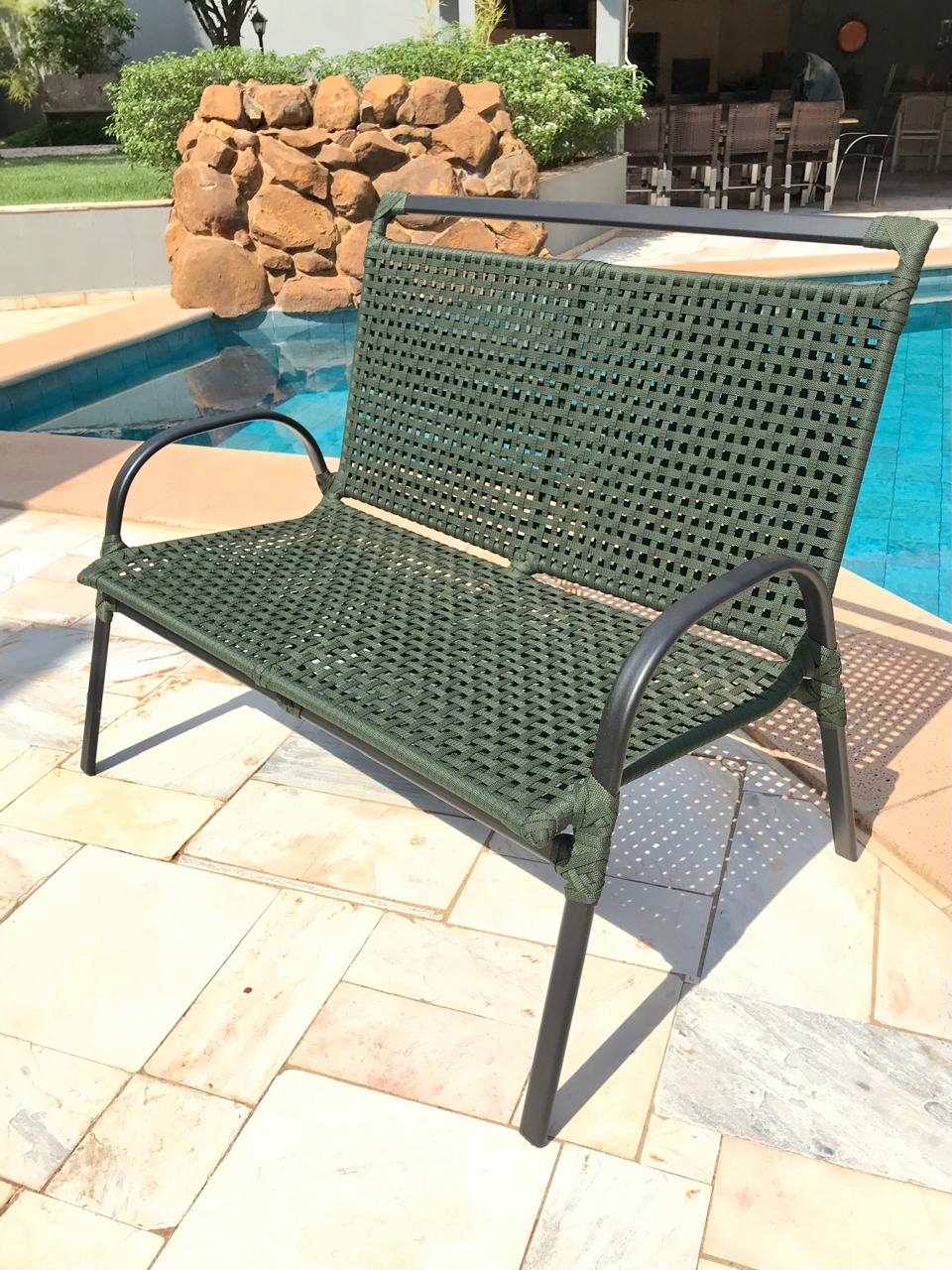 Namoradeira alumínio e corda náutica