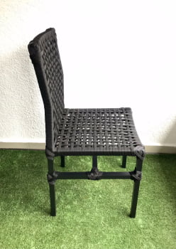 Cadeira Salinas Alumínio e Corda náutica Encosto Total