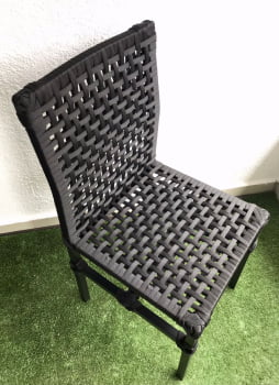 Cadeira Salinas Alumínio e Corda náutica Encosto Total