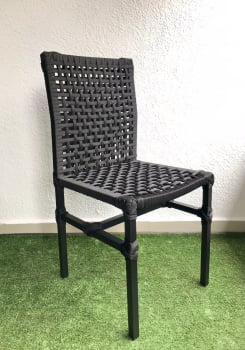 Cadeira Salinas Alumínio e Corda náutica Encosto Total