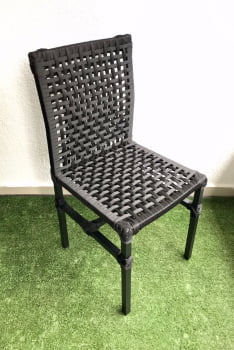 Cadeira Salinas Alumínio e Corda náutica Encosto Total