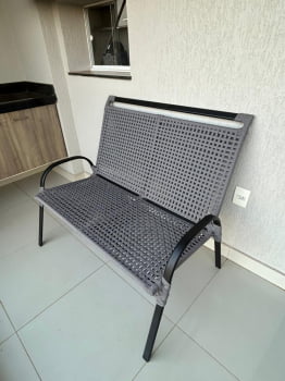 Namoradeira alumínio e corda náutica