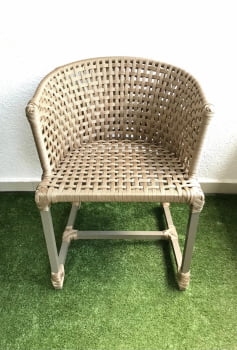 Poltrona em Alumínio e Corda Náutica Itália (Fendi)