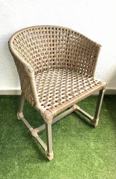 Poltrona em Alumínio e Corda Náutica Itália (Fendi)